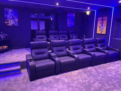 refurbished home cinema for S3 developments building